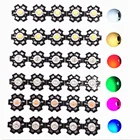 Светодиодный индикатор высокой мощности, теплый белыйхолодный белыйнатуральный белыйкрасныйзеленыйсинийкоролевский синий, 10 шт.50 шт.100 шт., с печатной платой 20 мм