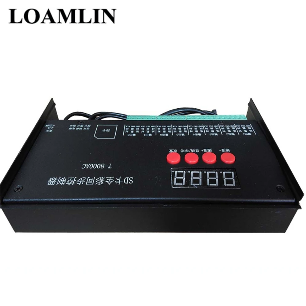 Светодиодный контроллер RGB для sd карты полноцветный с 8 портами на выходе