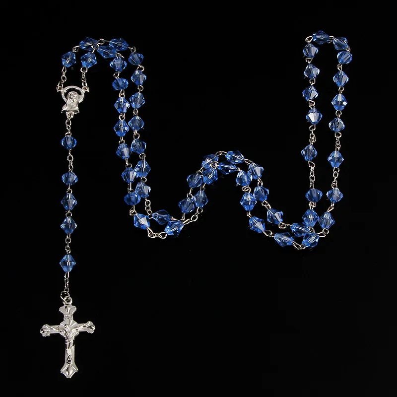 Католические Четки из хрустальных бусин религиозная подвеска|Ожерелья с