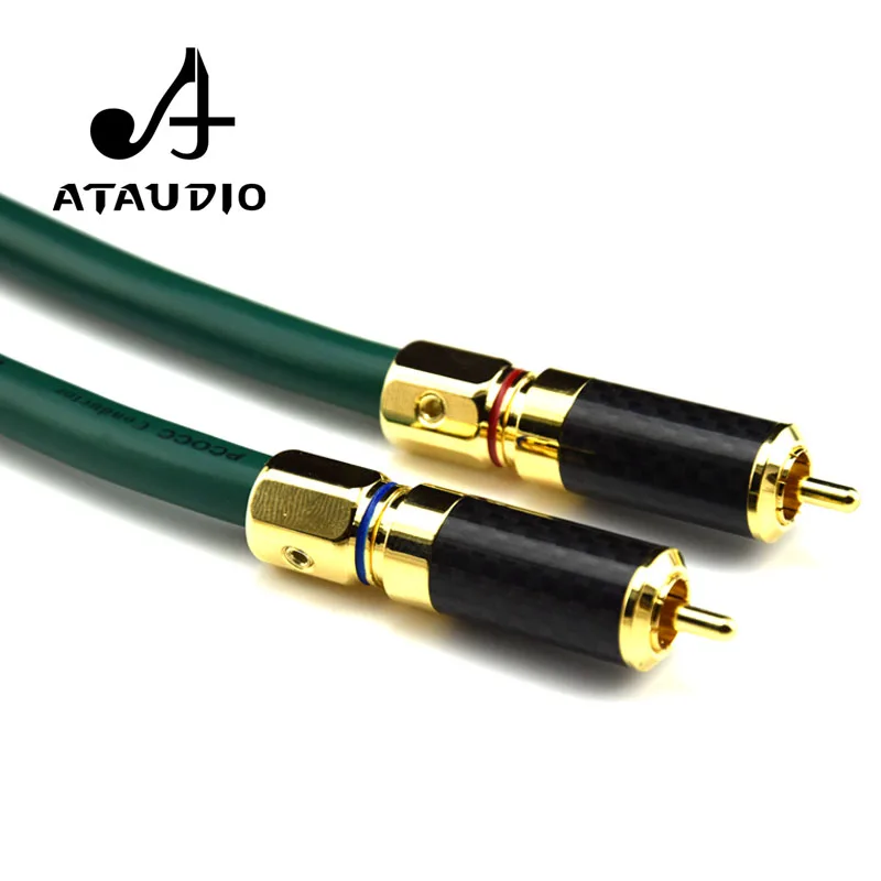 Кабель ATAUDIO с поддержкой OCC Hi Fi XLR штекер RCA 2rca на 2xlr|rca male cable|to rcamale cable |