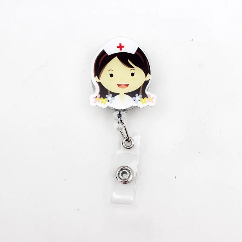 1 шт. милый выдвижной значок катушка держатель для карт идентификационной Карты
