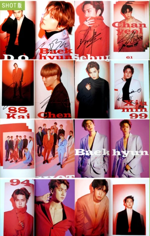 Подписанный EXO с автографом 5-й альбом LOVE SHOT CD+ Фотокнига K-POP122018