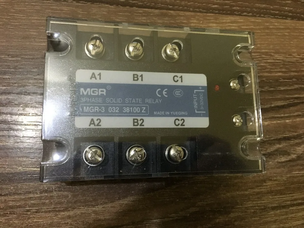 

Трехфазное твердотельное реле управления mager MGR-3 032 38100 Z 100A, 3-32 В постоянного тока