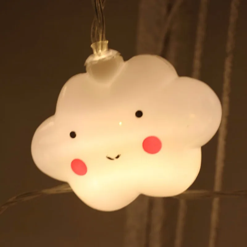 Smiling cloud СВЕТОДИОДНАЯ Гирлянда освещение для помещений украшение праздничной