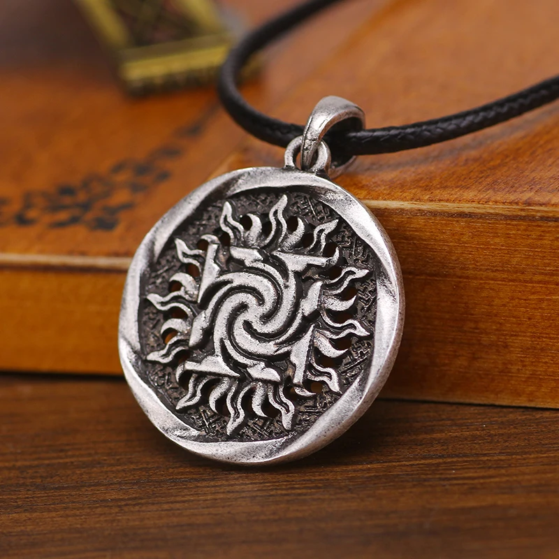 Славянский амулет Znich in Sun Ожерелья Подвески Norse Viking Talismans Best Friend ювелирные изделия