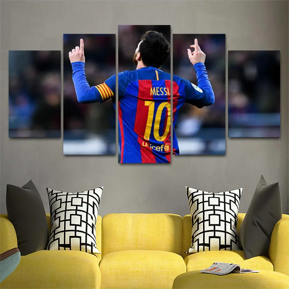 

Drop shipping 5 Panel Wall Art Pictures Canvas Painting abstract canvas poster painting decoration for living room LW224