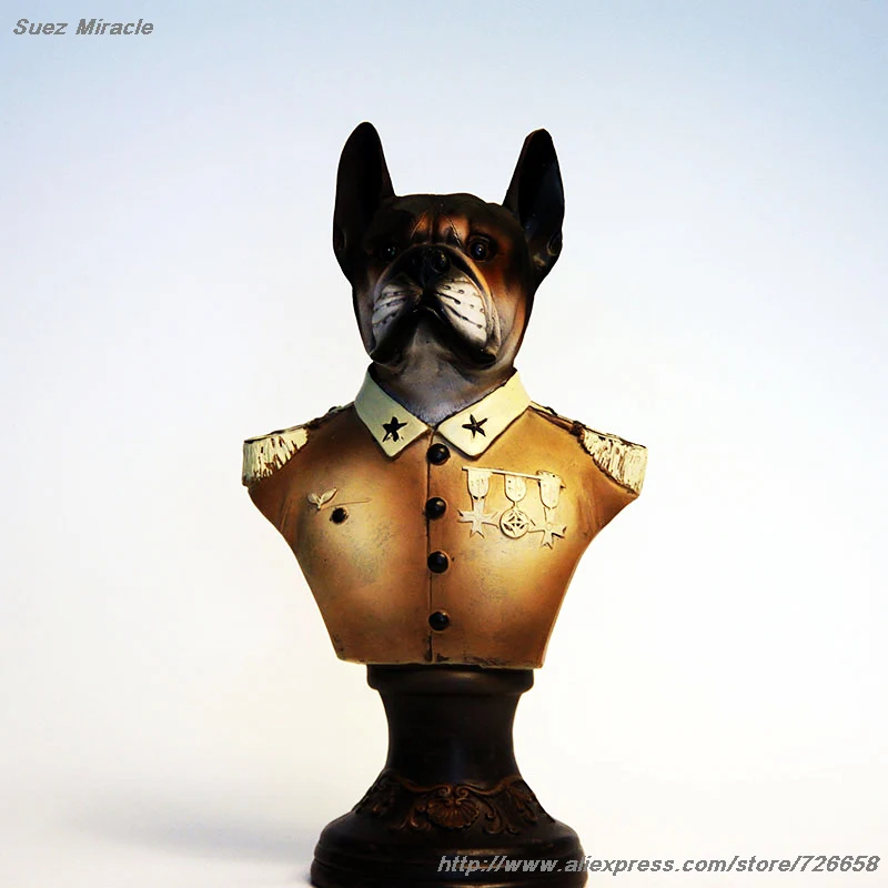 Бедствия Ретро глазурь Смола Feng Shui розыгрыше общего бык собака украшение для