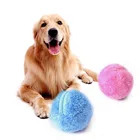 Волшебный роликовый мяч, игрушка для собак и кошек, автоматический мяч для жевания, плюшевые игрушки для чистки пола, Электрический автоматический плюшевый мяч для домашних животных