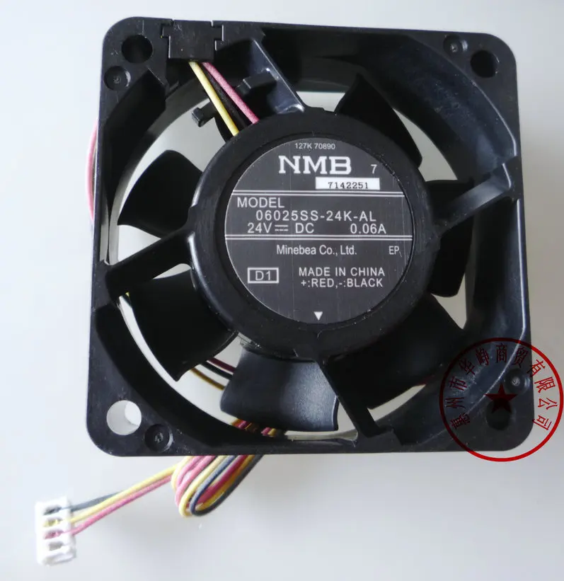

6CM 06025SS-24K-AL 6025 24V 0.06A 3wire cooling fan