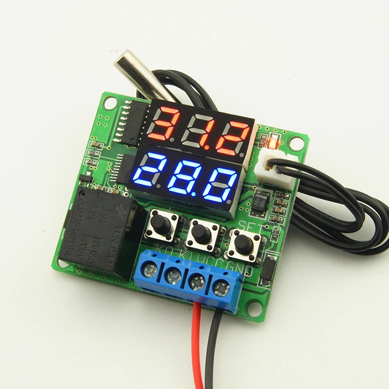 50~ 120C DC 12V Мини-термостат регулятор цифровой контроль температуры Лер для инкубатора контроль температуры переключатель пластины
