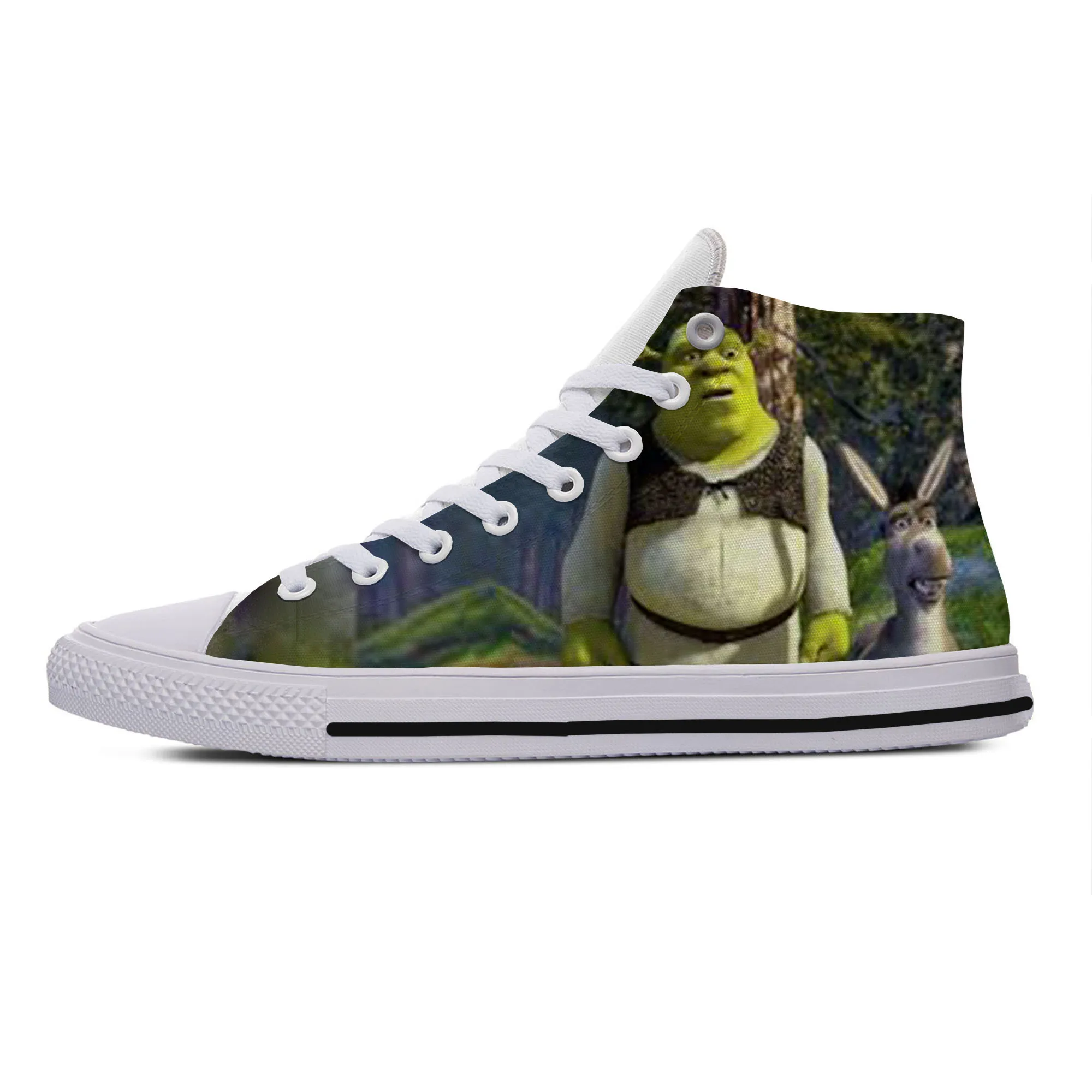 2019 Hot Cool Fashion New Summer Sneakers Handiness Casual Shoes 3D Printed Cartoon Cute Funny Fantasy Movie For Men Women Shrek | Обувь