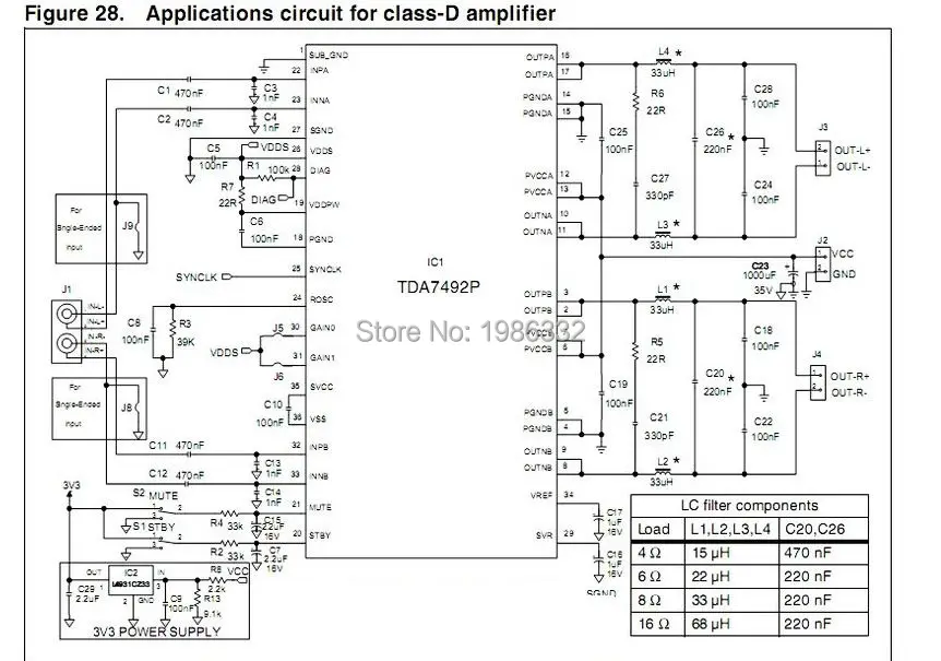 WS16 2x50 Вт TDA7492 D Класс высокомощный цифровой SMT усилитель платы AMP плата + радиатор