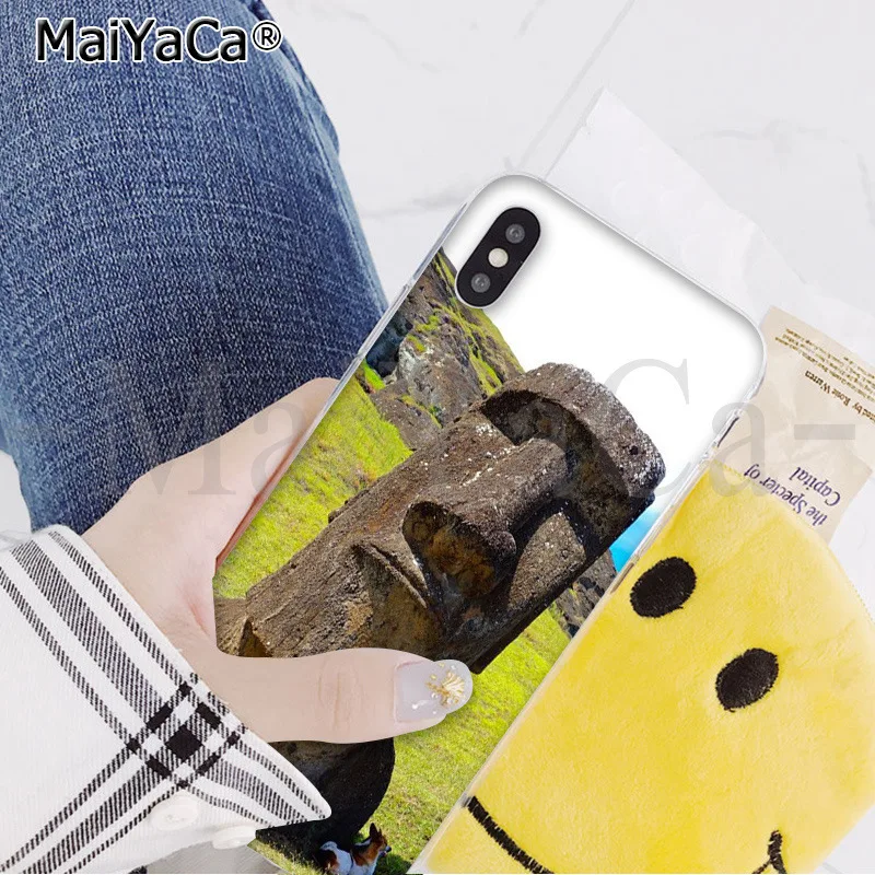 MaiYaCa Пасхальный остров moai голова на заказ фото мягкий чехол для телефона для iPhone 6S 6plus 7plus 8 8Plus X Xs MAX 5 5S XR