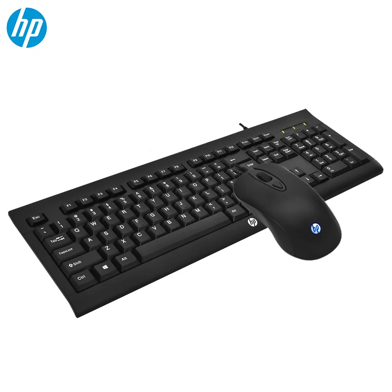 HP KM100 Проводная клавиатура мышь комбо английская Lap Top Gamer Оптическая