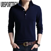 brand clothing new mens polo shirt men business casual solid male polo shirt long sleeve breathable polo shirts polos hombre