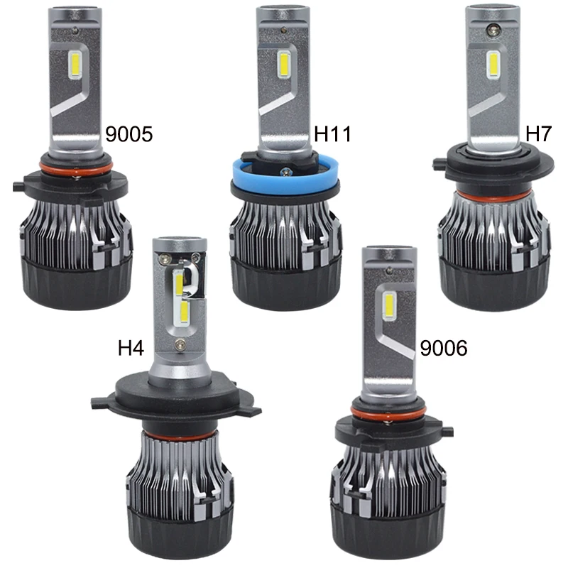 Лампы для фар H4 Светодиодные Автомобильные фары 60 Вт HB2/9003 Hi/Lo H11 H7 H8 9005 HB3 9006 HB4