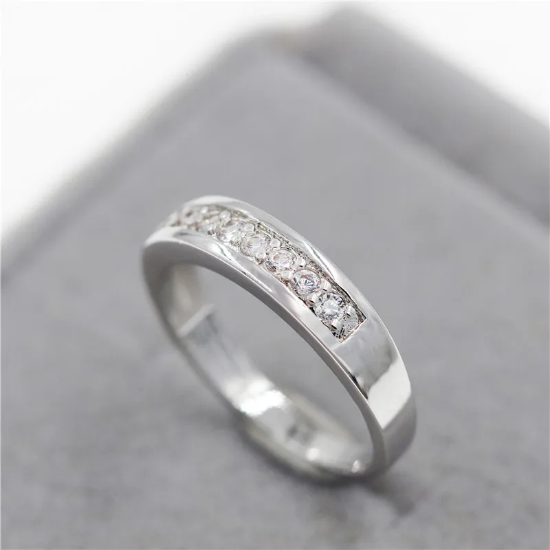 Скидка 5% uloveido фианит кольца для женщин Кристалл кольцо серебро бижутерии anelli Donna