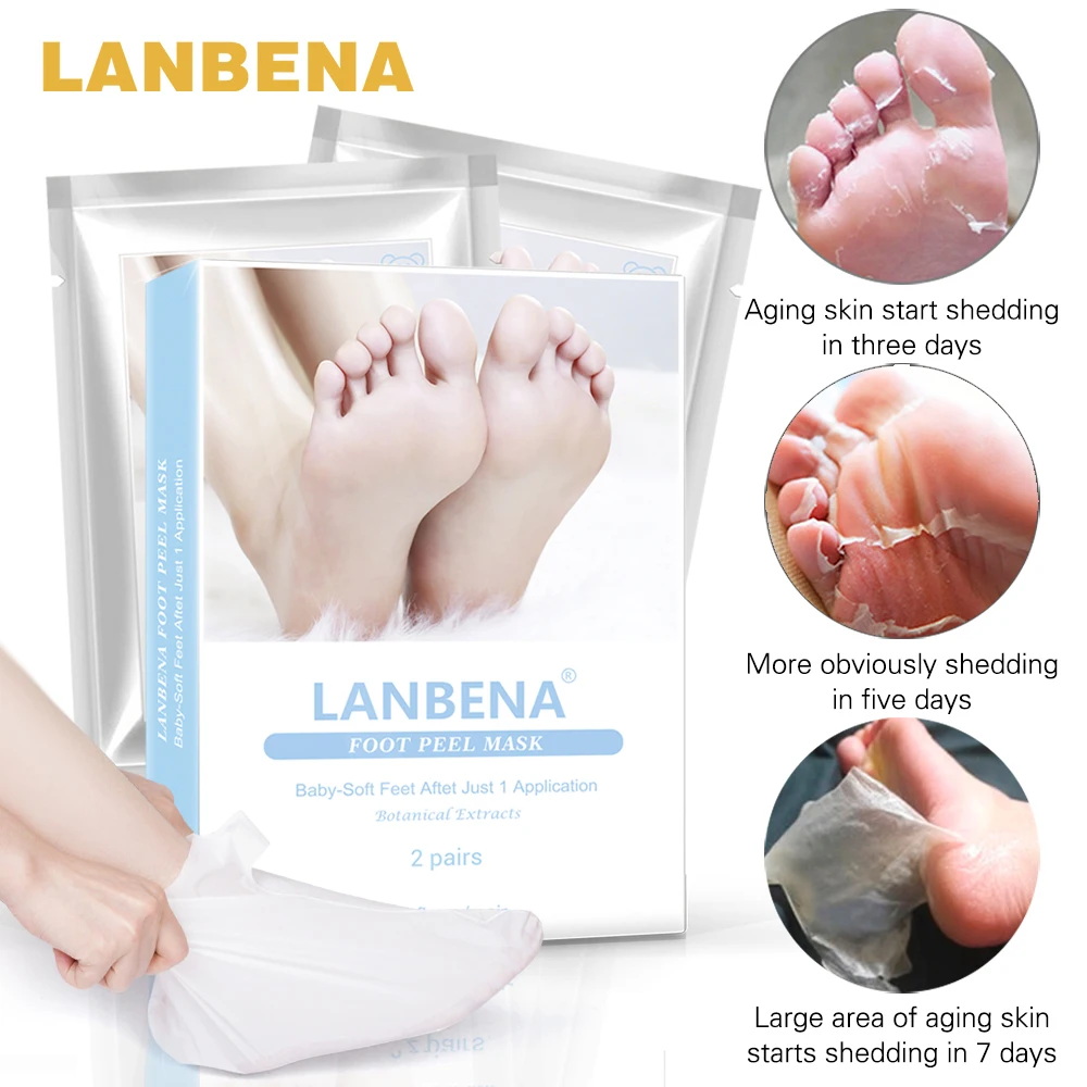 2018 Новый 2 пары LANBENA Отшелушивающая Маска пилинг нужно только одна пара удаляет