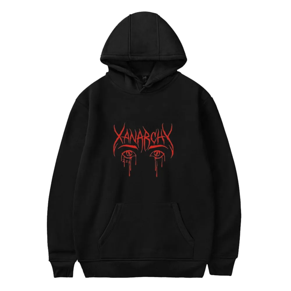 Толстовка Lil Xan Xanarchy для женщин и мужчин унисекс Повседневный свитер 2XS 4XL уличная