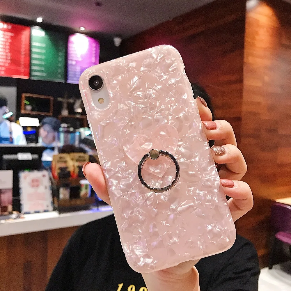 Роскошные в виде ракушки мрамор цепи чехол для huawei P30 pro P20 P20lite P10 mate20 pro honor 20 20i 10 9 lite nova 5 pro 4 3 3i