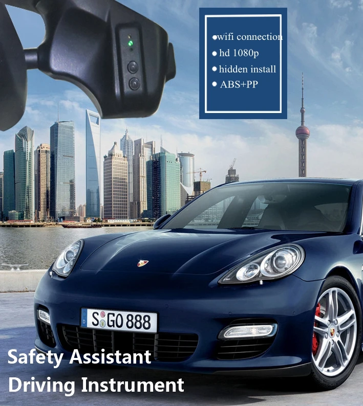 Автомобильная камера PLUSOBD Wi Fi Full HD 1080 P для порsche Panamera Cayenne Macan Boxster/Cayman 911 DVR + окно