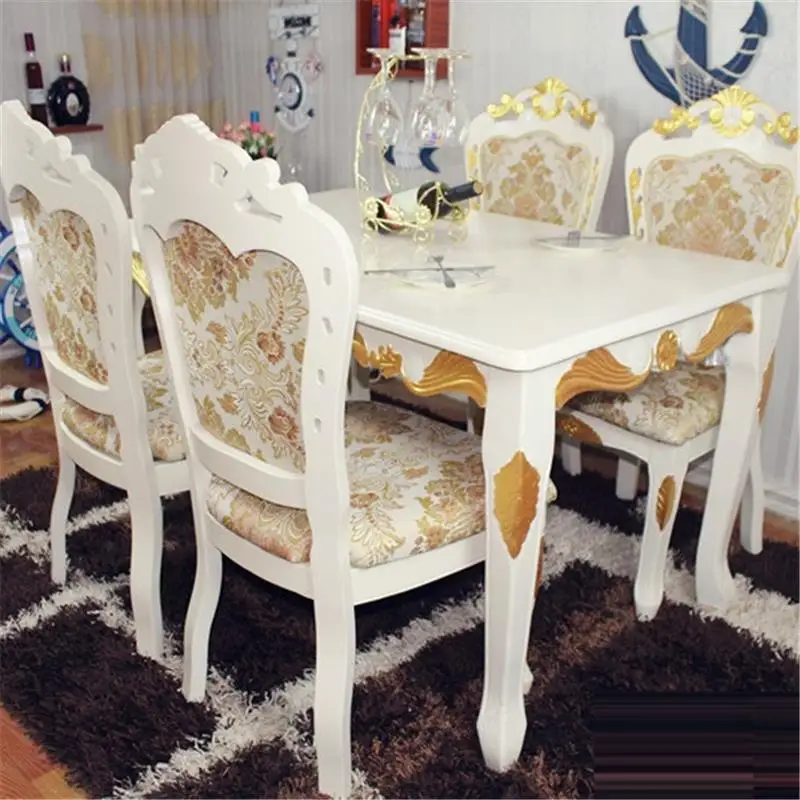Набор комнаты A Langer Juego Comedor Eettafel Yemek Masasi Dinning Pliante Wood European Tablo Mesa De Jantar Bureau обеденный