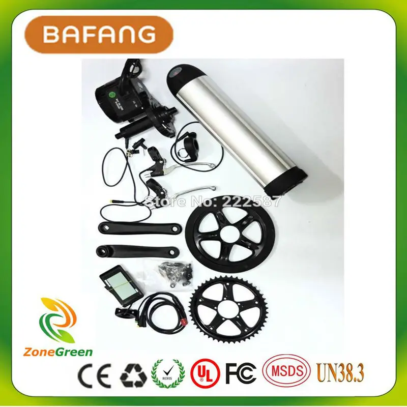 Е-байка 36В 500 Вт 8fun/bafang мотор+ 36v 15ah батарея C961 ЖК-дисплей BBS-01 для контроллера crank мотор, фара для электровелосипеда в наборы