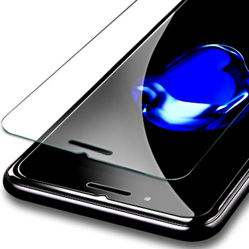 Закаленное стекло 9H для iPhone 6 6S 7 8 Plus 10 X XS Max XR Защита экрана SE 5SE 5 5C 4 полное покрытие