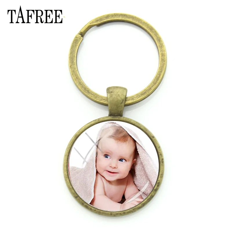 Персонализированный брелок для ключей TAFREE с фото на заказ фотография члена вашей