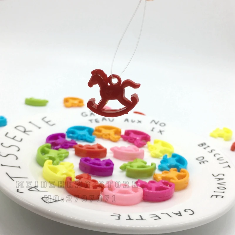 Детская Подвеска лошадь из акрила подвеска бусин Весенняя цветная подвесная