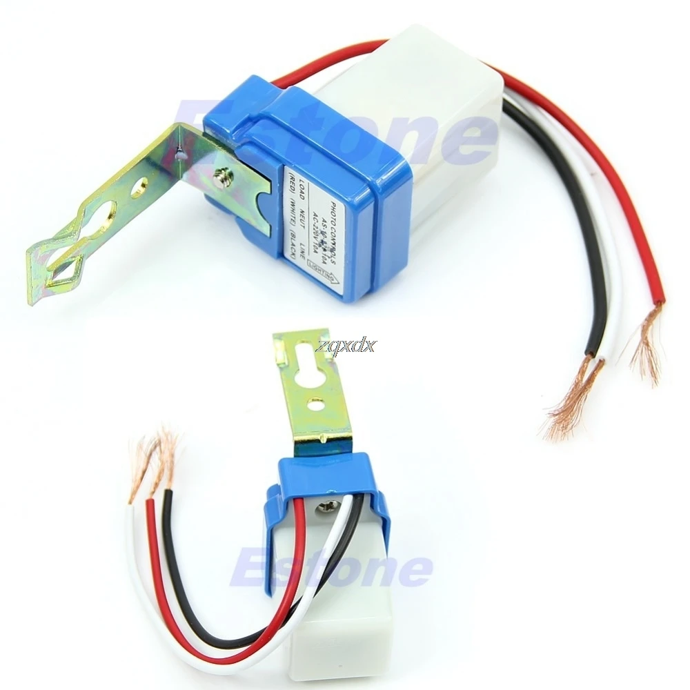 AC DC 220V 10A авто вкл. Выкл. Фотоэлемент уличный светильник переключатель датчика