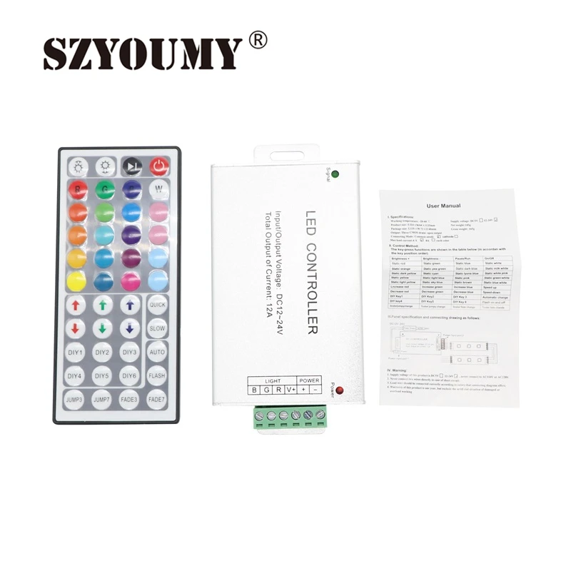 Пульт дистанционного управления SZYOUMY RGB для светодиодной ленты 5050 / 3528 12 24 В