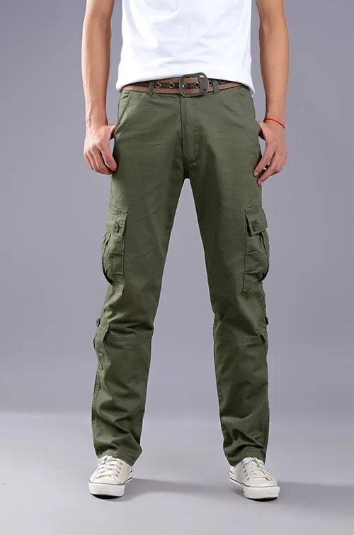 Armygreen cargo pant Новинка, повседневные мужские тактические брюки карго, тонкие, с несколькими карманами, мужские брюки, три цвета, доступны, модные брюки карго - Цвет: Armygreen cargo pant