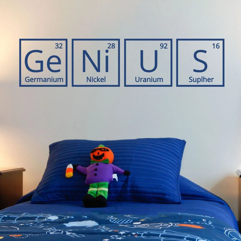 Лидер продаж наклейка на стену GENIUS Science сделай сам украшение для дома Декор