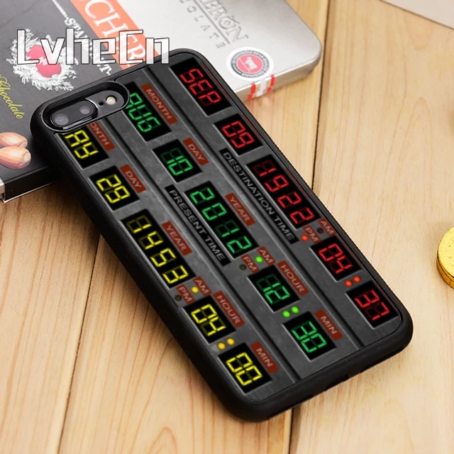 Чехол Time Circuits Назад в будущее для телефона iPhone 14 13 12 Mini XR XS Max чехол Apple 11 Pro 5 6S 8 7 Plus