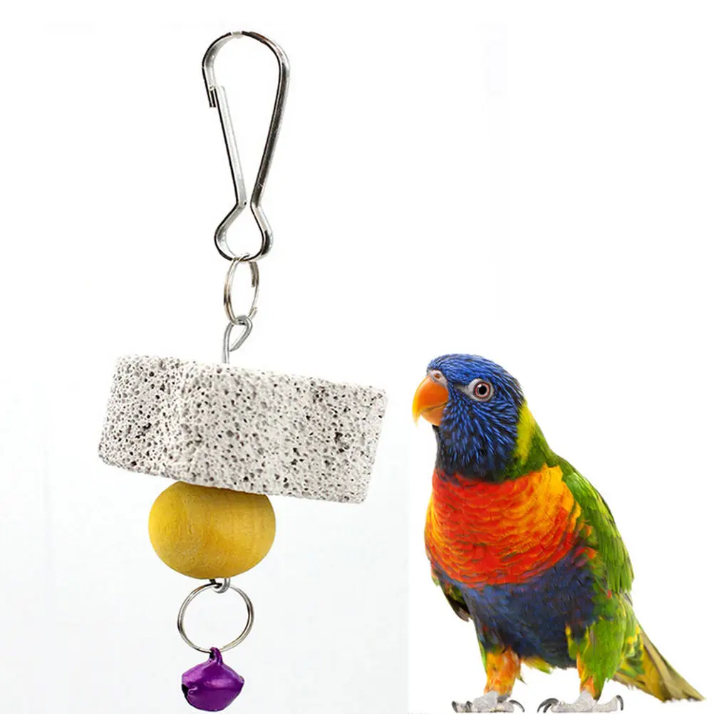 4 см Mineral Parrot шлифовальный камень для рта попугая клетка игрушка молярный Cockatiel