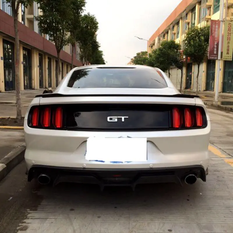 Для Ford Mustang Высокое качество ABS Неокрашенный автомобильный хвост декоративное крыло задний багажник загрузки спойлер