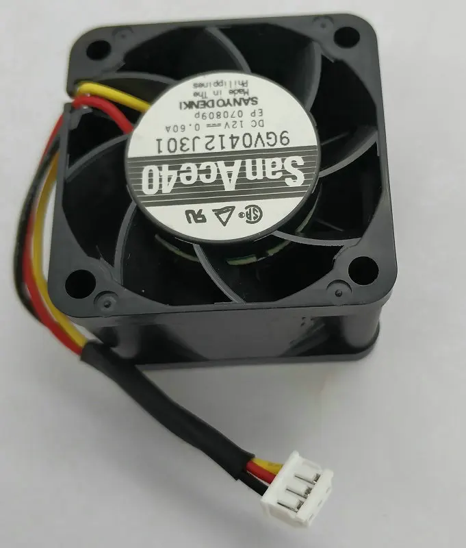 b Sanyo 4 см 4028 12v 0.6a 9GV0412J301 40x40x28 мм 3 провода Вентилятор охлаждения - Цвет лезвия: b