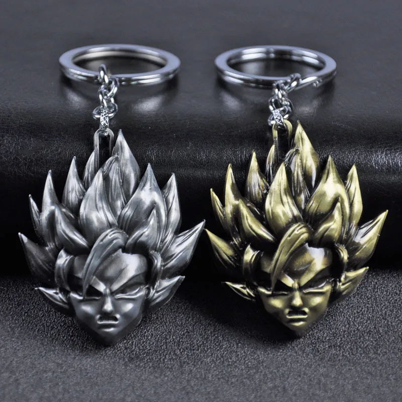 Аниме украшения Dragon Ball брелок Z Сон Гоку Саян 3D Металл цифра игрушка подвеска брелок аксессуары Автомобильный держатель для ключей реквизит