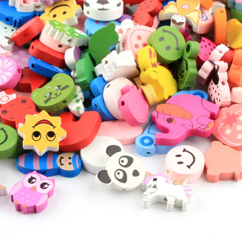 50 шт шаблон деревянные бусины разделитель для бисера мультфильм