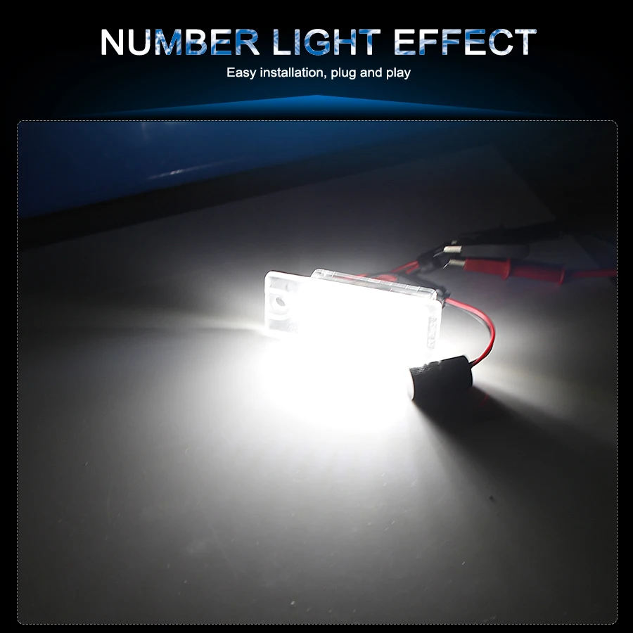 For Volvo V701 XC701 S60 S80 XC90 Car/AUTO LED CANBUS No Error Number License Plate lamp light Hyper Flash White 6000k @12V | Автомобили и
