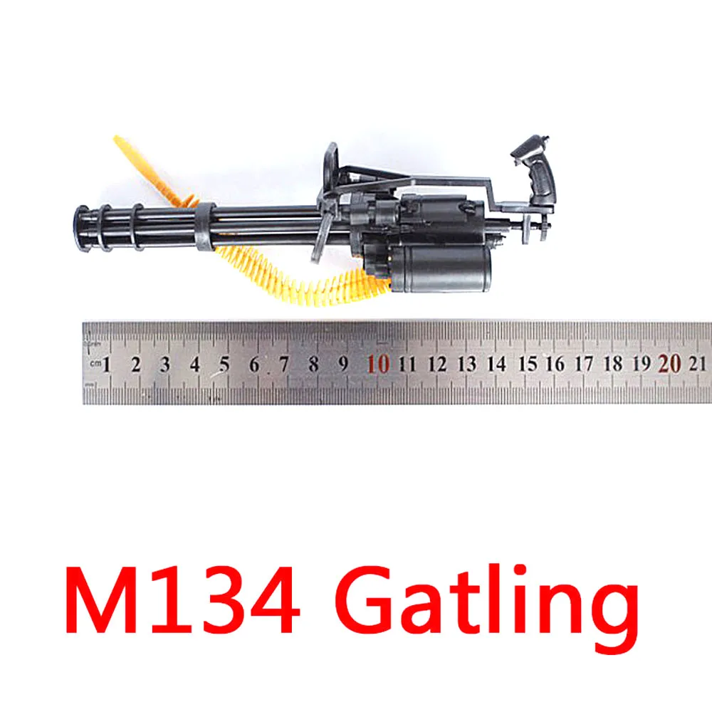 1/6 масштаб M134 Minigun Gatling пулемет Сборная модель армии США Терминатор подходит для 12"