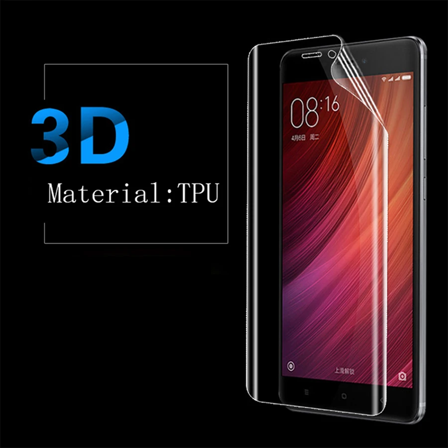 GXE TPU мягкая пленка 3D полное покрытие Защитная для экрана Xiaomi Mi 6 5c 5x 5S Plus Max 2 Note 3 Redmi