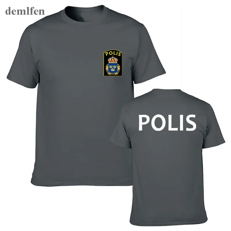 Новинка Малайзия Полиция полиция спецназ мужские футболки короткий рукав