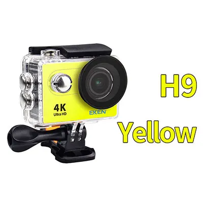 Eken H9 H9R ультра FHD 4 K 25FPS Wi-Fi действие Камера 30 M Водонепроницаемый 1080 p 60fps подводный go удаленного extreme pro Спорт cam - Цвет: H9 Yellow