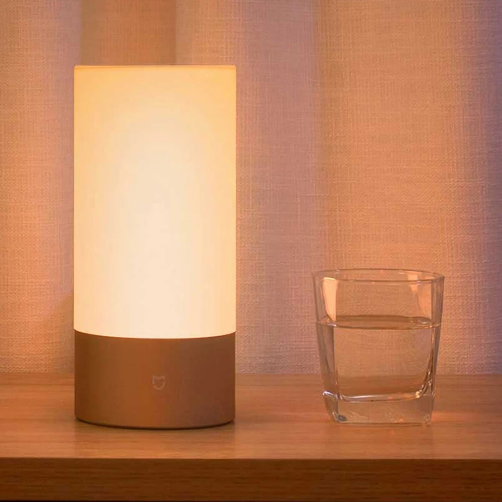 Xiaomi Mijia прикроватная лампа Bluetooth 4,2 BLE WiFi соединение сенсорное управление 300Lm 16 миллионов RGB цвет 10 Вт 1700k~ 6500k