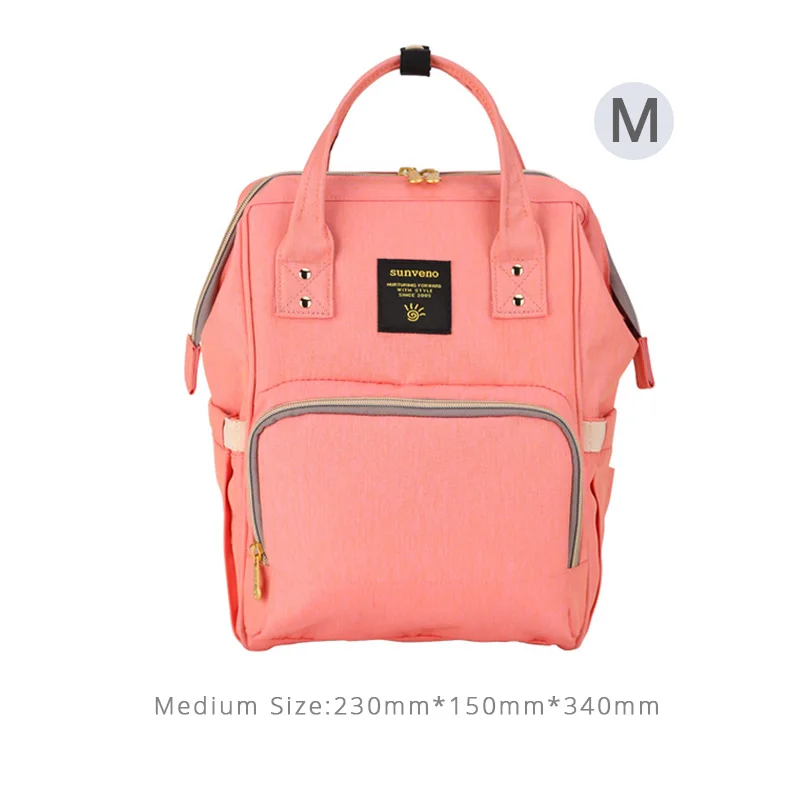 Orange M Sunveno самый популярный рюкзак для мамы Модная деткая сумка Бренд M/S размер детские сумки сумка для коляски для беременных - Цвет: Orange M