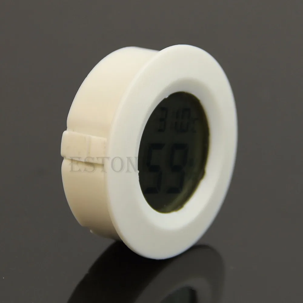 Цифровой прикуриватель гигрометр термометр круглый черный циферблат