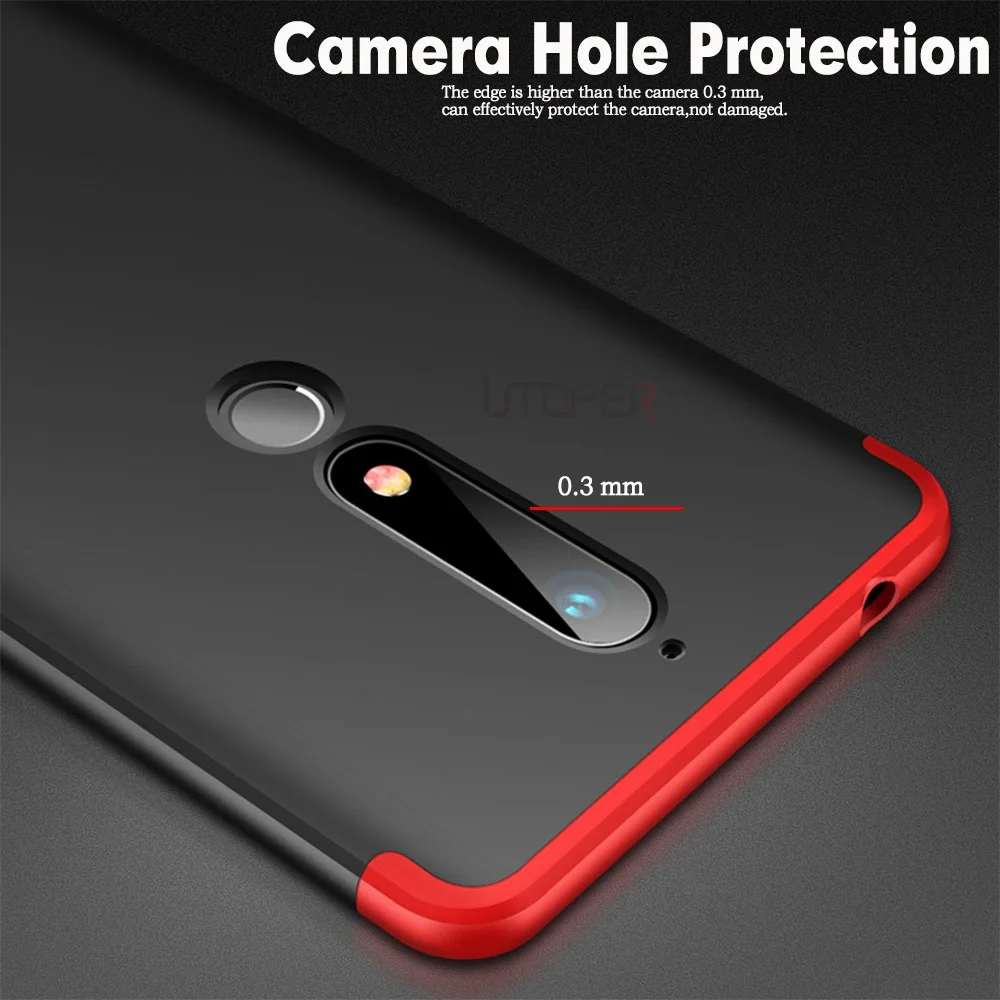 Luxury Full Protector Hard Case For Nokia 6 2018 TA-1054 Cover Nokia6 Coque 6.1 Capa | Мобильные телефоны и аксессуары