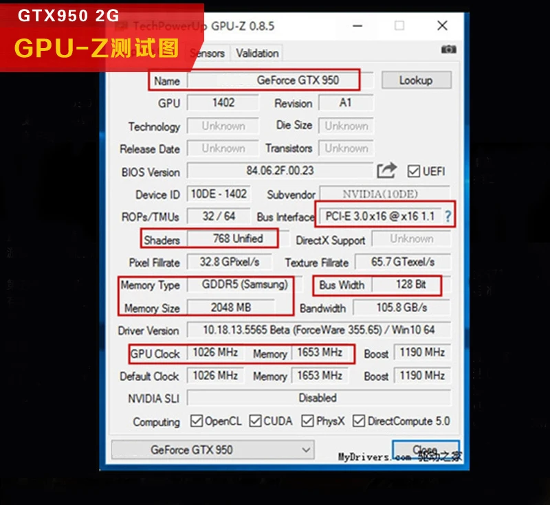 Оригинальная Видеокарта GIGABYTE GTX950 2 Гб 128 бит GPU, видеокарты для видеокарт nVIDIA Geforce GTX 950 PCI-E X16